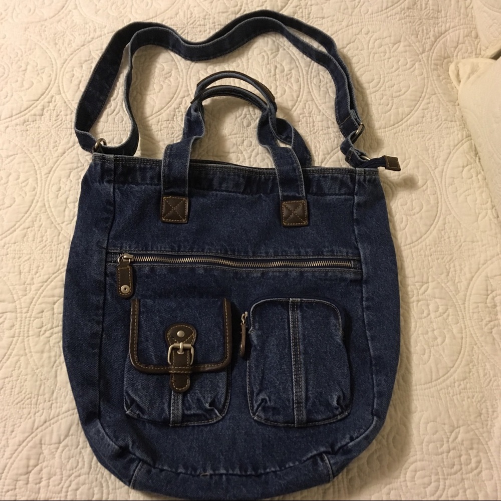 “ JUST IN” Denim Crossbody Bag
